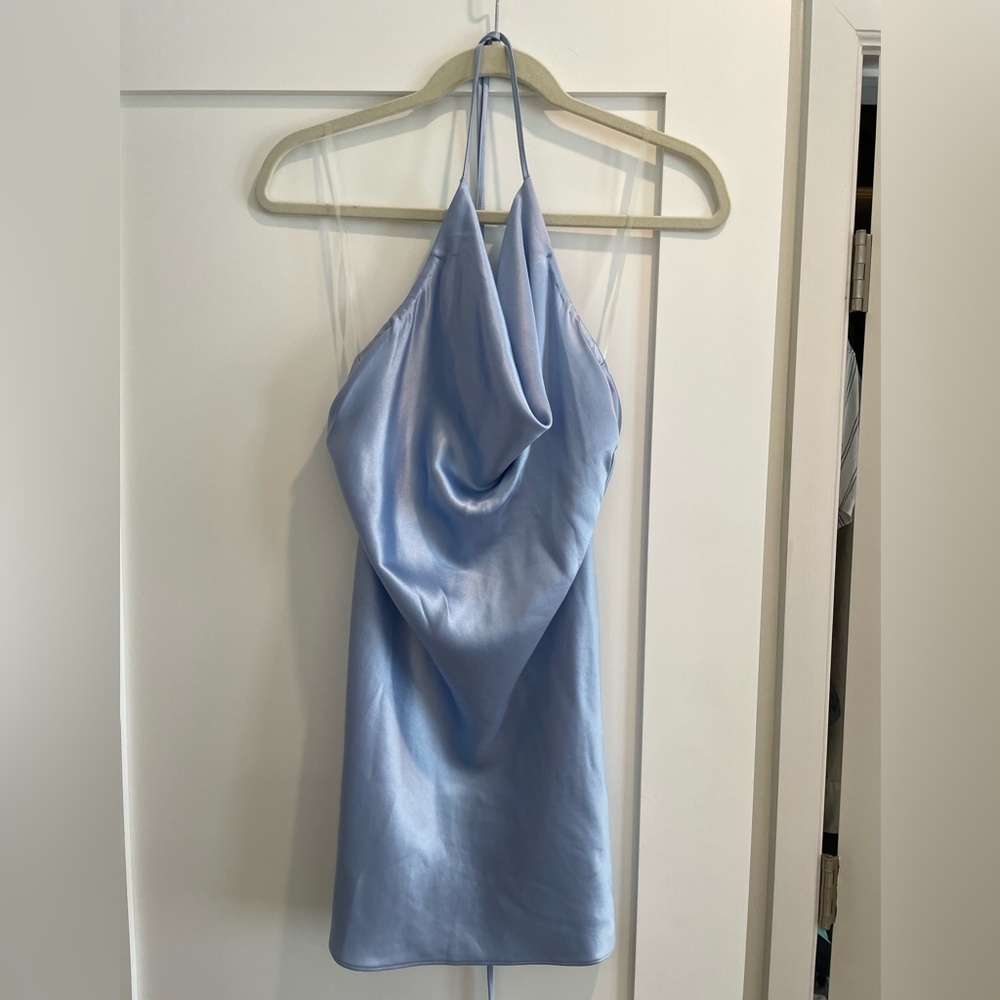 Into the Night NYC - Satin halter minidress